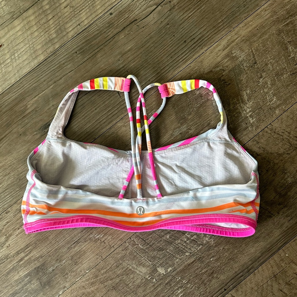 Lululemon, Free to Be Bra, Size: 6, Color: Striped Multicolor